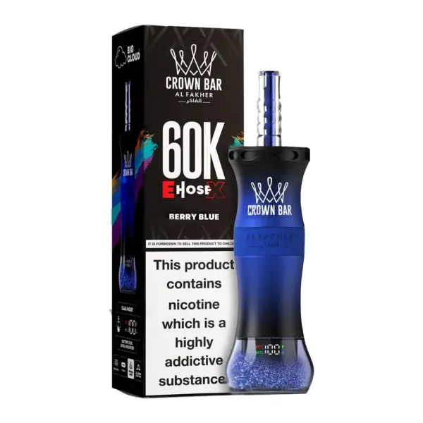 Al Fakher Crown Bar E Hose X 60k Puffs -10 packs (shipped from Overseas)