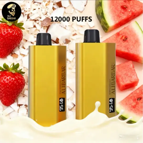 Alibarbar TEQ 12000 Puffs-Strawberry Coconut