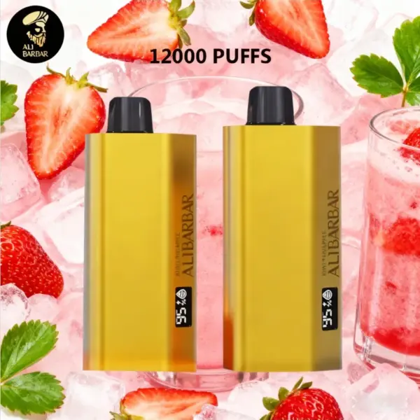 Alibarbar TEQ 12000 Puffs-Chupa Chups Strawberry