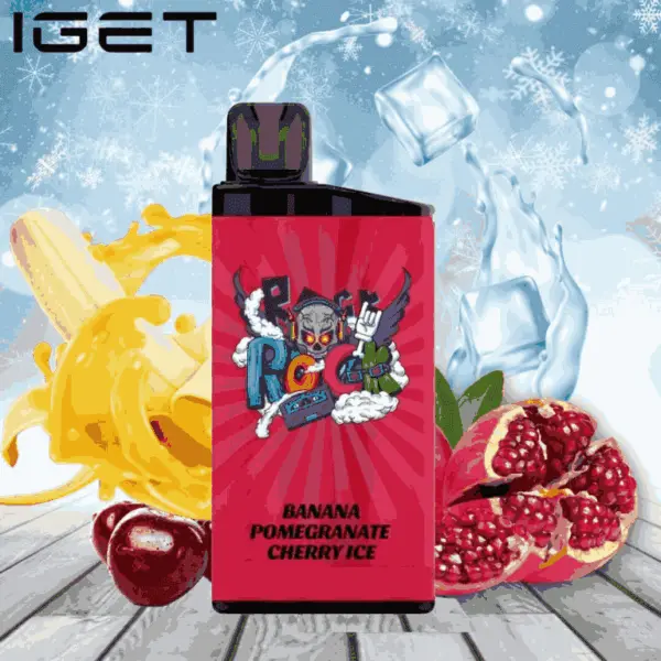 IGET BAR BANANA POMEGRANATE CHERRY ICE 3500 Puffs Disposable Vape