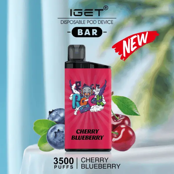 IGET BAR CHERRY BLUEBERRY 3500 Puffs Disposable Vape