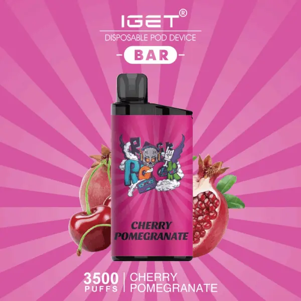 IGET BAR CHERRY POMEGRANATE 3500 Puffs Disposable Vape