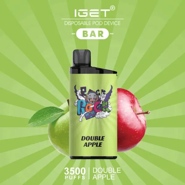 IGET BAR DOUBLE APPLE 3500 Puffs Disposable Vape