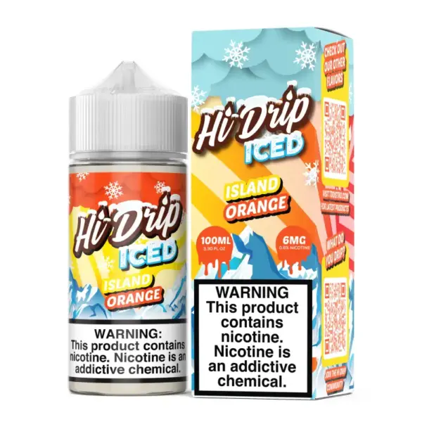 Hi-Drip Iced Island Orange 100ml Vape Juice