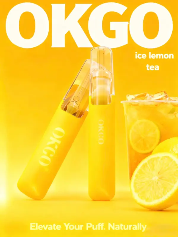 OKGO 6500 Puffs Ice Lemon tea-10 Pack