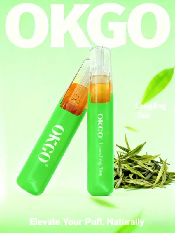 OKGO 6500 Puffs Long Jing Tea -10 Pack