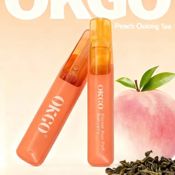 OKGO 6500 Puffs Peach Oolong Tea-10 Pack