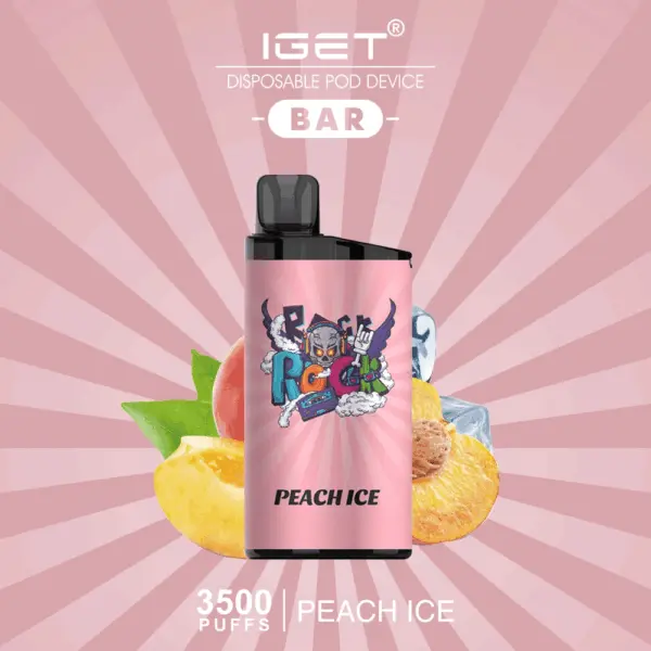 IGET BAR PEACH ICE 3500 Puffs Disposable Vape