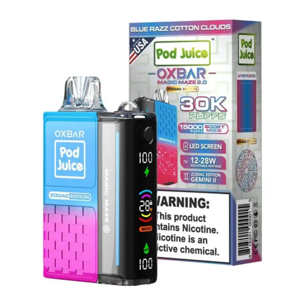 OXBAR x Pod Juice Magic Maze 2.0 | 30,000 Puffs - image 2