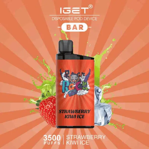 IGET BAR STRAWBERRY KIWI ICE 3500 Puffs Disposable Vape