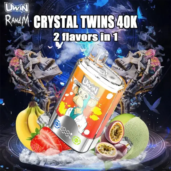 Uwin Twins crystal 40K Puffs-10 packs