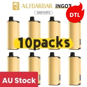 ALIBARBAR INGOT 9000 Puffs DTL Version – 10 Packs
