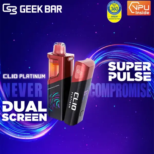 Geek Bar Clio Platinum 50K Disposable Kit 16ml 50mg