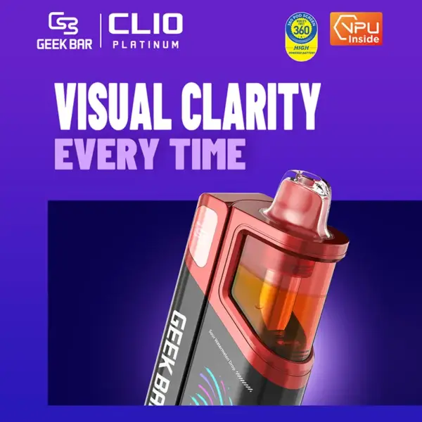 Geek Bar Clio Platinum 50K Disposable Pod (Device Required)