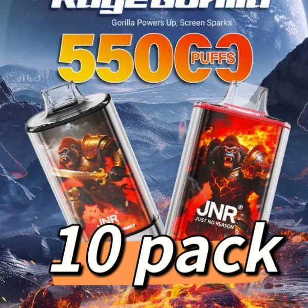 JNR Rage Grilla 55000 Puffs 10 Packs (Ship from oversea)