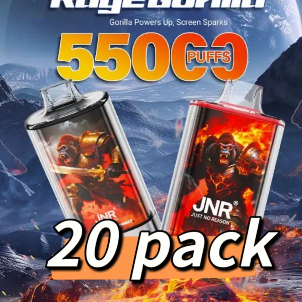 JNR Rage Grilla 55000 Puffs 20 Packs (Ship from oversea)