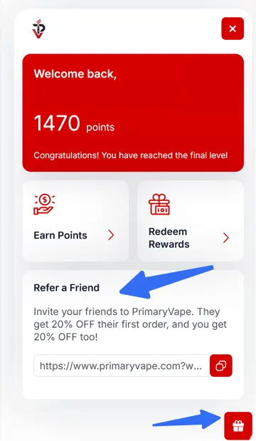 wattlevape Rewards Widget Referral Link