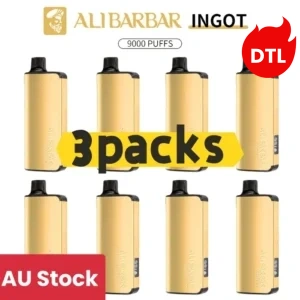 ALIBARBAR INGOT 9000 Puffs DTL Version – 3 Packs